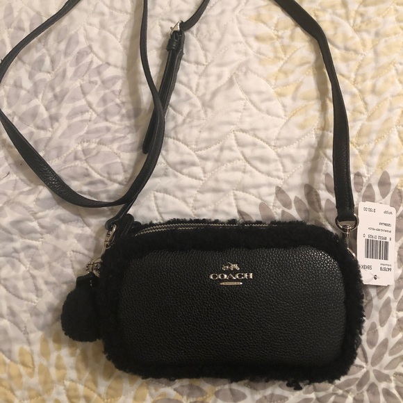 NWT COACH BLACK POUCH PURSE - Picture 2 of 14